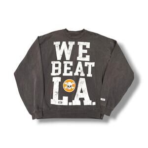 Sana Detroit WE BEAT L.A. CREWNECK - VINTAGE BLACK | Size XL